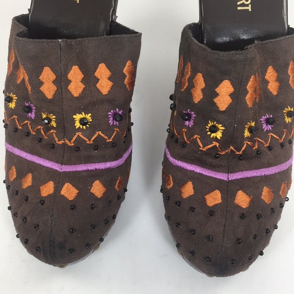 Colin Stuart Studded Clog Mules - image 4